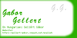 gabor gellert business card